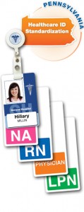 healthcare id badge for Pennsylvania